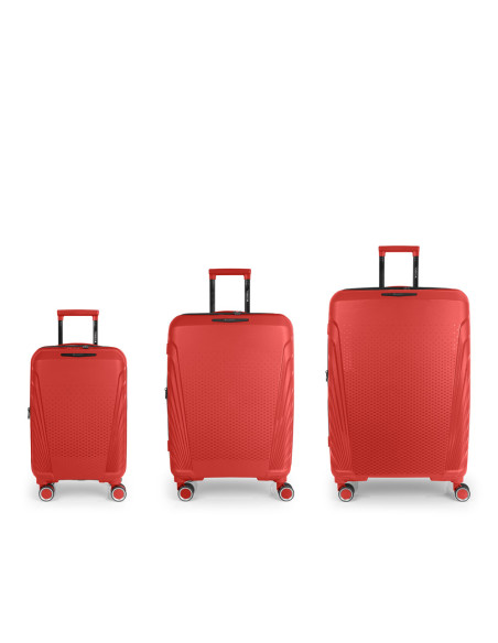 Juego de 3 Maletas Gabol SOHO – Cabina 55x35x21, Mediana 67x47x27, Grande 77x53x32 cm