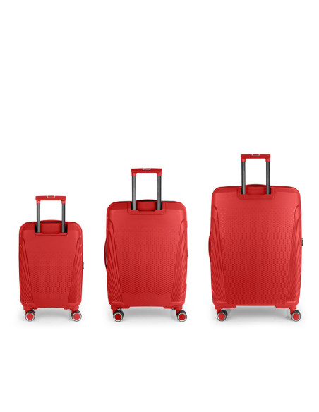 Juego de 3 Maletas Gabol SOHO – Cabina 55x35x21, Mediana 67x47x27, Grande 77x53x32 cm