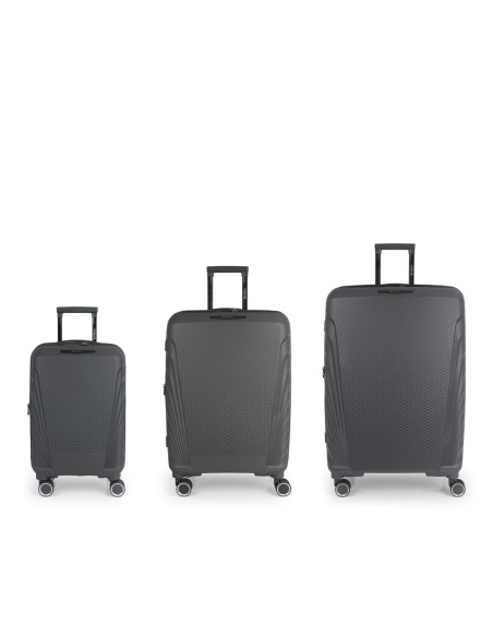 Juego de 3 Maletas Gabol SOHO – Cabina 55x35x21, Mediana 67x47x27, Grande 77x53x32 cm