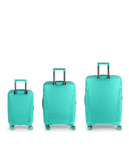 Juego de 3 Maletas Gabol SOHO – Cabina 55x35x21, Mediana 67x47x27, Grande 77x53x32 cm
