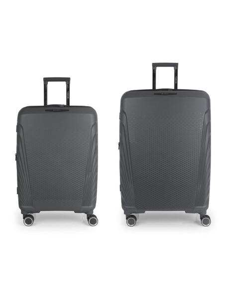Juego de 2 Maletas Gabol SOHO – Mediana 67x47x27/30 cm y Grande 77x53x32 cm
