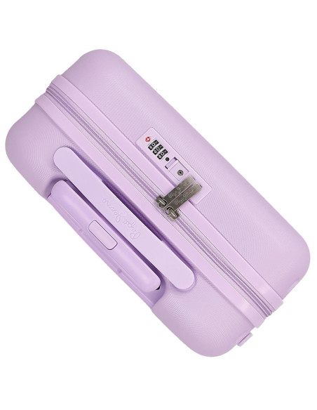 SET 2/MALETAS ABS 55-70CM.4R.PJL ACCENT LILA