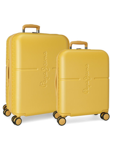 Juego maletas Pepe Jeans Highlight 55 y 70cm Ocre