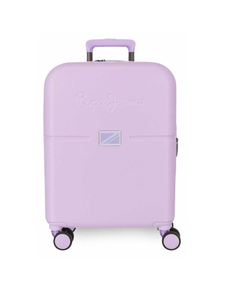 Maleta Cabina Pepe Jeans Expandible ABS 55CM ACCENT LILA