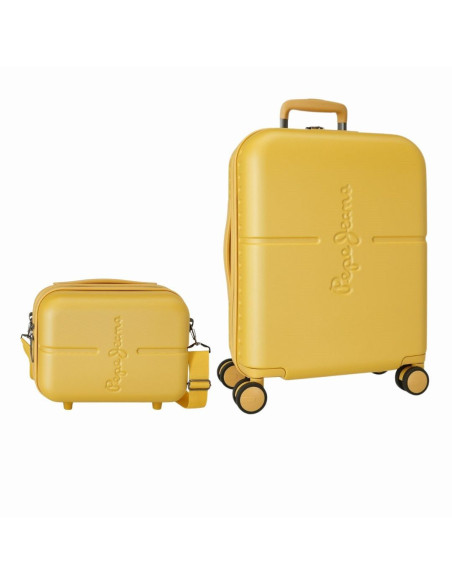Juego Maleta cabina y neceser Pepe Jeans Ocre
