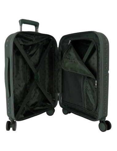 MALETA ABS 55CM. 4R. PJL ACCENT VERDE