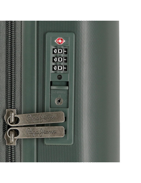 MALETA ABS 55CM. 4R. PJL ACCENT VERDE