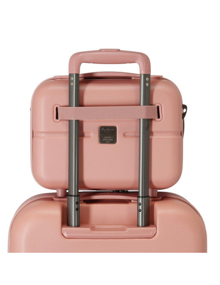 Neceser de viaje Pepe Jeans ABS Hightlight rosa claro