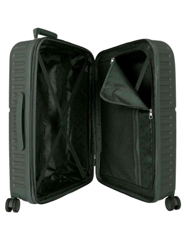 SET 2/MALETAS Pepe Jeans ABS 55-70CM ACCENT VERDE