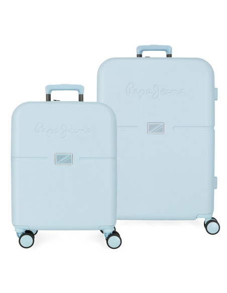 Sets de Maletas Accent Pepe Jeans 55 y 70 cm en color Azul