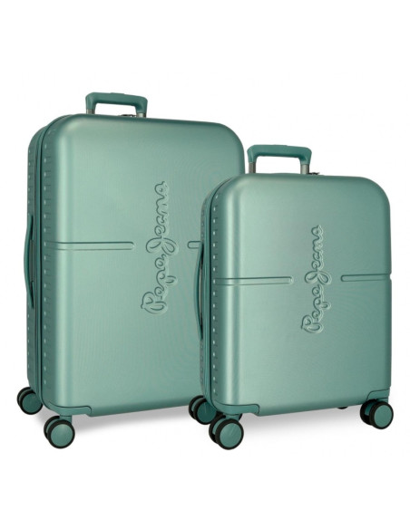 Juego maletas Pepe Jeans Highlight 55 y 70cm Verde