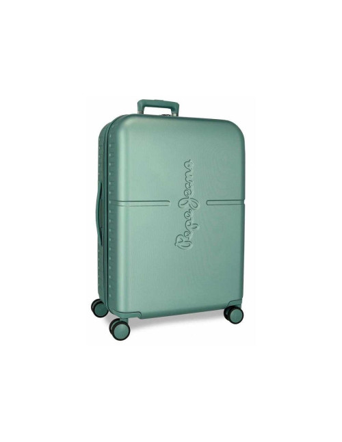 Maleta Verde Turquesa  Expandible Cabina 55cm Pepe Jeans