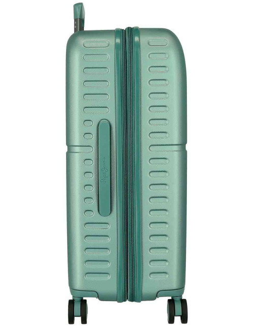 Maleta Verde Turquesa  Expandible Cabina 55cm Pepe Jeans 2