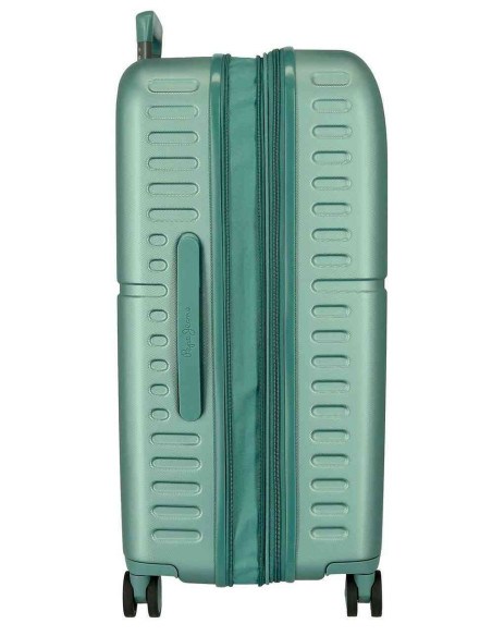 Maleta Verde Turquesa  Expandible Cabina 55cm Pepe Jeans
