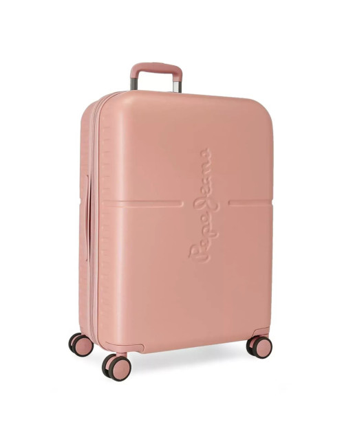 Maleta Mediana 70cm Pepe Jeans Highlight Rosa Claro