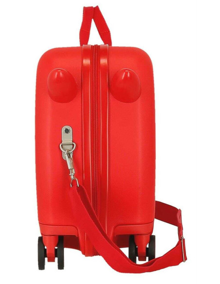 Maleta De Cabina Infantil Mickey Happy Rojo 50x38x20 cms Rígida Equipaje de Mano