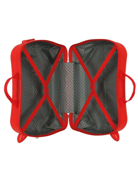 Maleta De Cabina Infantil Mickey Happy Rojo 50x38x20 cms Rígida Equipaje de Mano