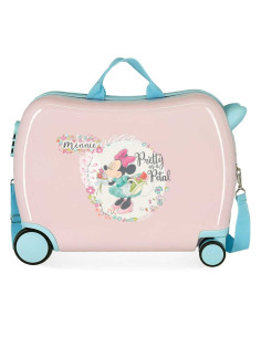 Maleta De Cabina Infantin Minnie Florals Rosa 50X38X20...