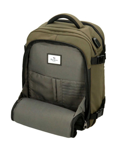 Pepe Jeans Jarvis Maleta de Cabina Verde...