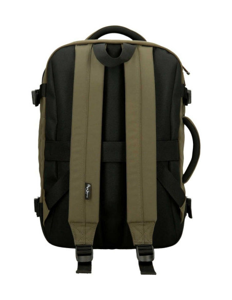 Pepe Jeans Jarvis Maleta de Cabina Verde 25x40x17 cms Equipaje Mano