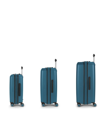 Juego de 3 Maletas Gabol  BROOKLYN (Cabina, Mediana y Grande) Rígidas, Expandibles y con Cerradura TSA