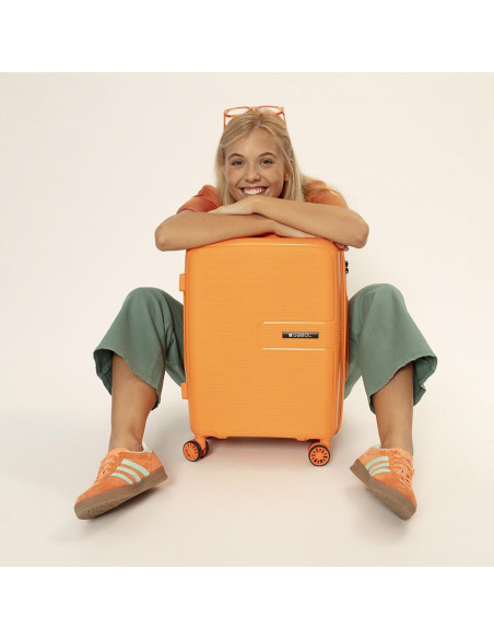 Maleta Cabina Gabol STEADY Expandible Rígida 55x40x20 Ligera 38L