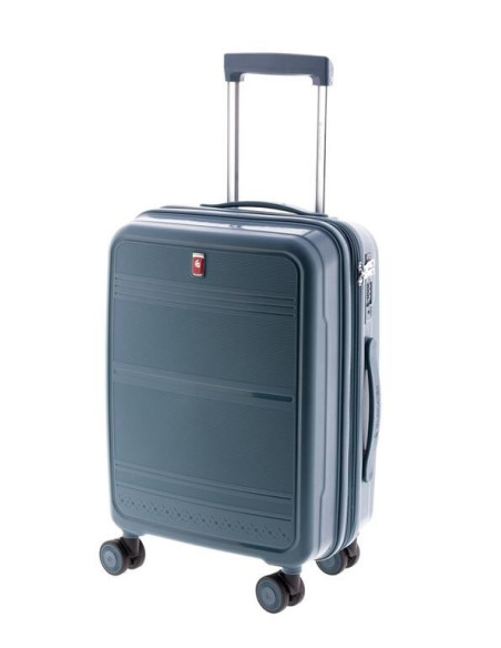 Maleta Cabina Gladiator Polipropileno 50cm Expandible 4 Ruedas TSA Ligera