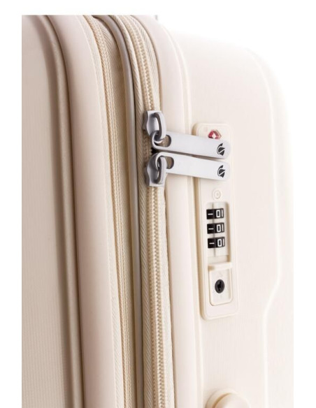 Maleta Cabina Gladiator Polipropileno 50cm Expandible 4 Ruedas TSA Ligera