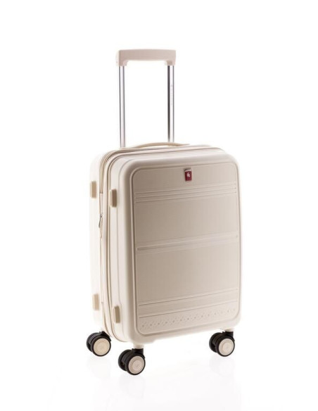 Maleta Cabina Gladiator Polipropileno 50cm Expandible 4 Ruedas TSA Ligera