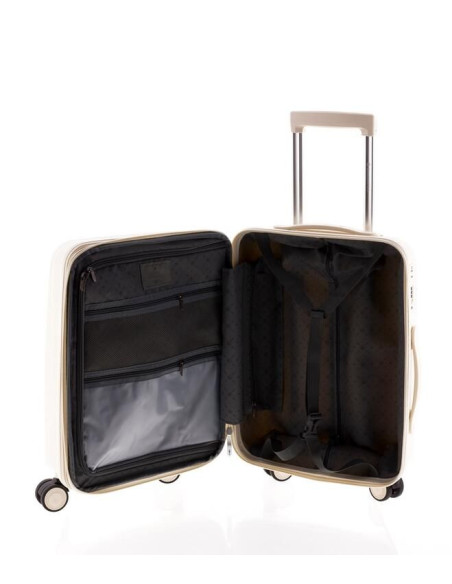 Maleta Cabina Gladiator Polipropileno 50cm Expandible 4 Ruedas TSA Ligera