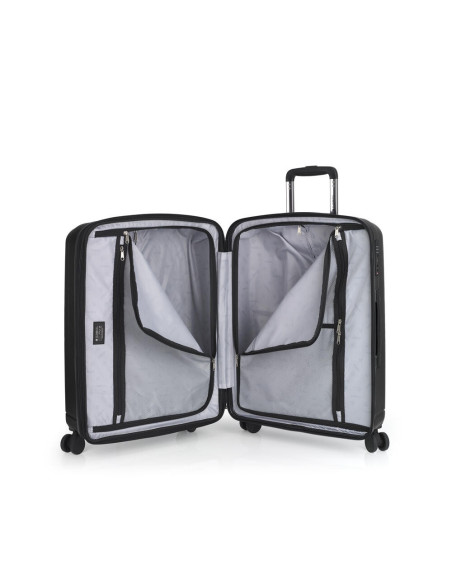 Maleta Gabol Mediana Rígida Expandible de Policarbonato RADAR – 4 Ruedas Dobles, Cerradura TSA, 72L Capacidad