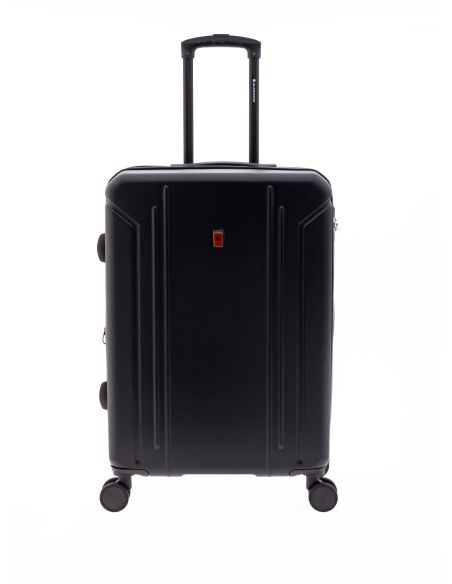 Maleta de mediana ABS extensible TROPICAL con 4 ruedas