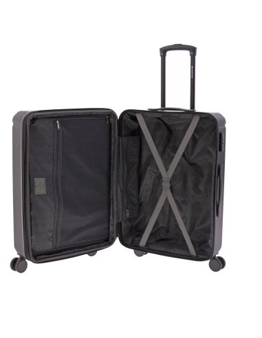 Maleta de mediana ABS extensible TROPICAL con 4 ruedas
