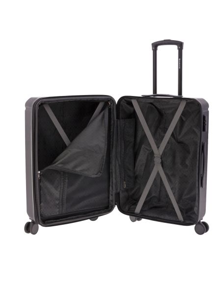 Maleta de mediana ABS extensible TROPICAL con 4 ruedas